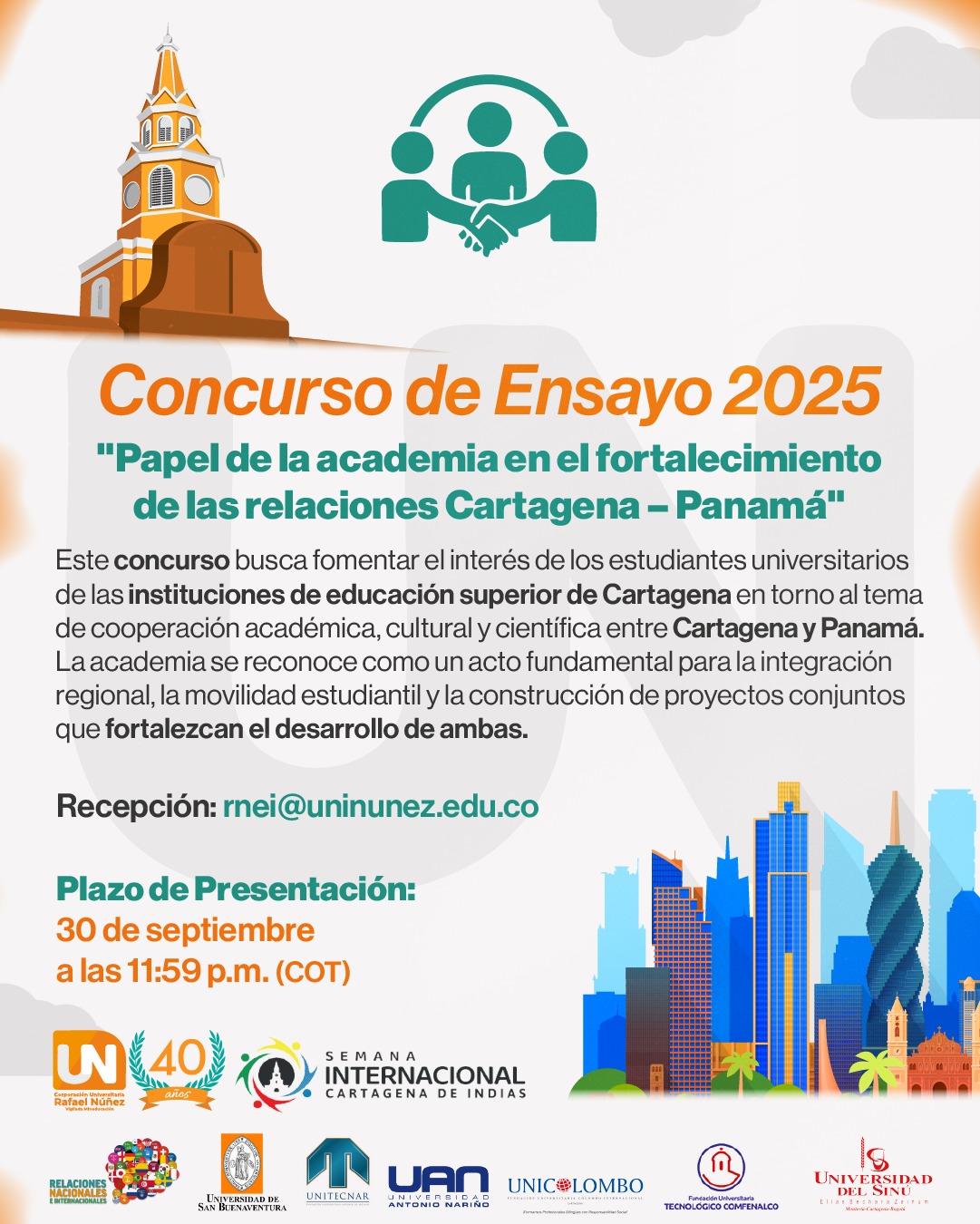 Semana Internacional Cartagena 2025 abre convocatoria al Concurso de Ensayo